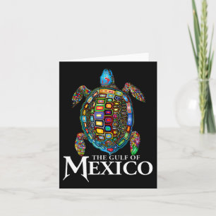 Graphic Sea Turtle Bukt i Mexiko glömmer aldrig Tr Kort