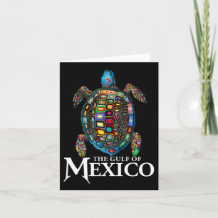 Graphic Sea Turtle Bukt i Mexiko glömmer aldrig Tr Kort