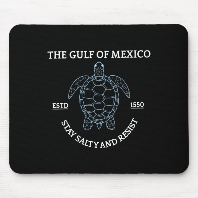 Graphic Sea Turtle Bukt of Mexico Est 1550 Musmatta (Framsidan)
