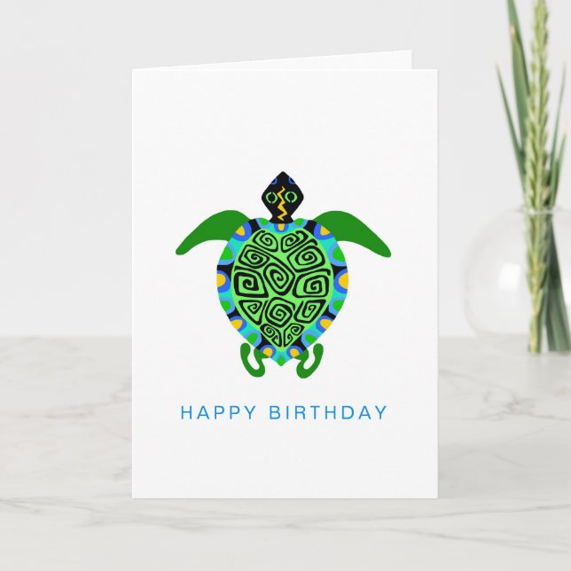 Graphic SEA TURTLE - Wildlife - Nature- Ocean Kort (Framsida)
