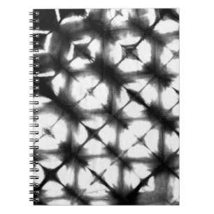 Graphic Shibori I Anteckningsbok Med Spiral