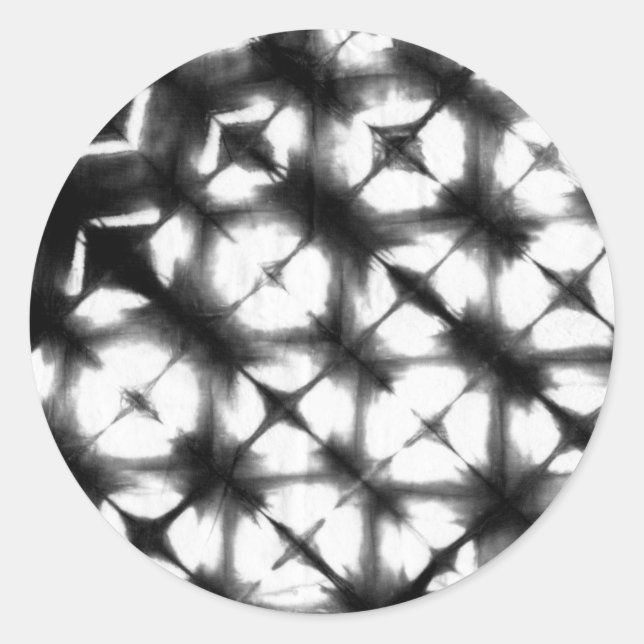 Graphic Shibori I Runt Klistermärke (Framsida)
