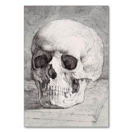 Graphic Skull Art: Minimalist & Bold Ink Design Bordsnummer
