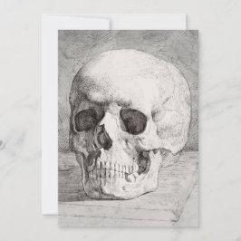 Graphic Skull Art: Minimalist & Bold Ink Design Inbjudningar