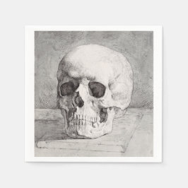 Graphic Skull Art: Minimalist & Bold Ink Design Pappersservett