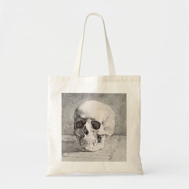 Graphic Skull Art: Minimalist & Bold Ink Design Tygkasse (Framsidan)