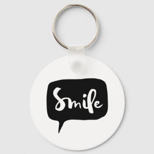 Graphic Smile Tal Bubble Image InspirationalArt Nyckelring