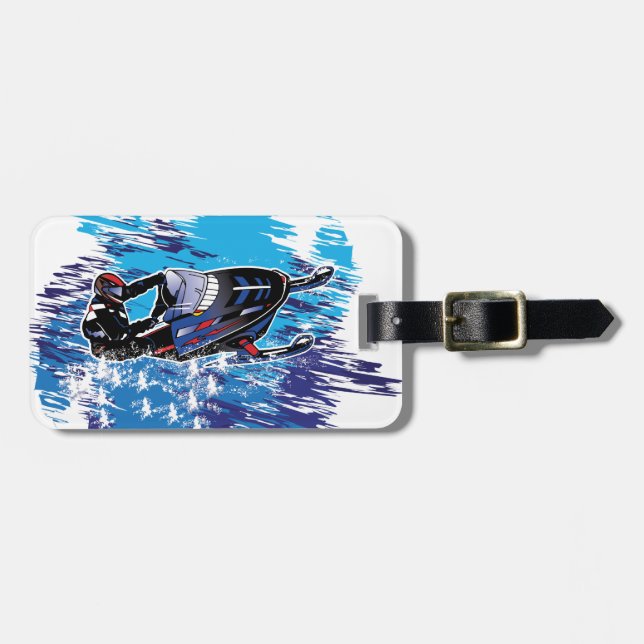 Graphic Snowmobiler Bagagebricka (Horisontell Framsida)
