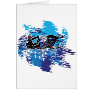Graphic Snowmobiler Hälsningskort