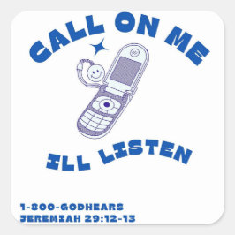 Graphic Sticker/God/Pray/Faith/Gift/Encouragement Fyrkantigt Klistermärke