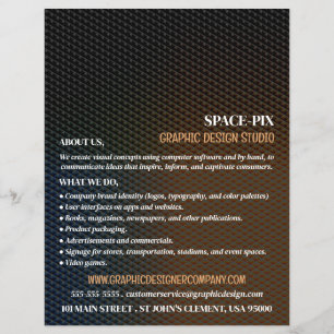 Graphic Struktur, Graphic Designer Advertising Reklamblad