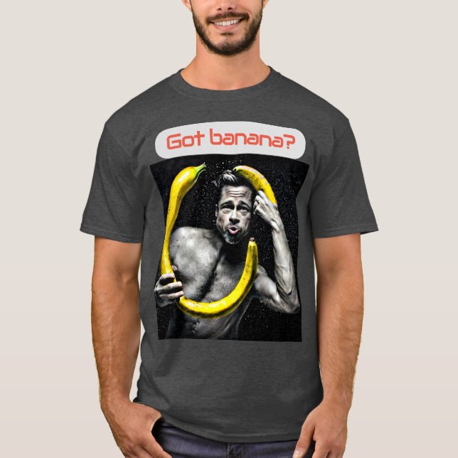 Graphic T-shirt - Vegan Brad 'banan' Pitt (Framsida)
