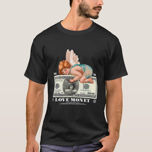 Graphic Tee Kärlek Money Retro (Framsida)