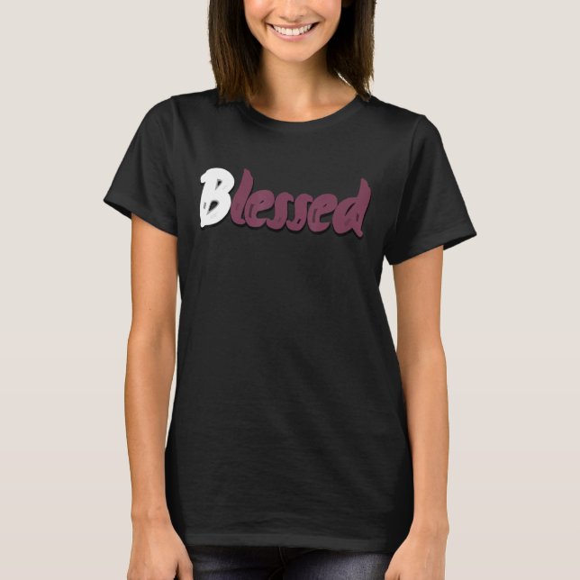 Graphic Tees Blessed Drippng Sneaker Match 1 High  T Shirt (Framsida)