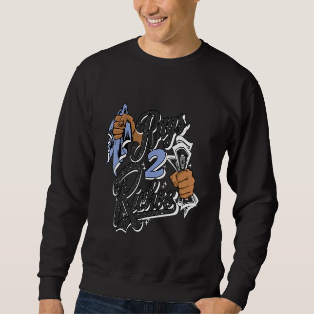Graphic Tees Rag 2 Rik Sneaker Match 5 Oreo Lång Ärmad Tröja (Framsida)