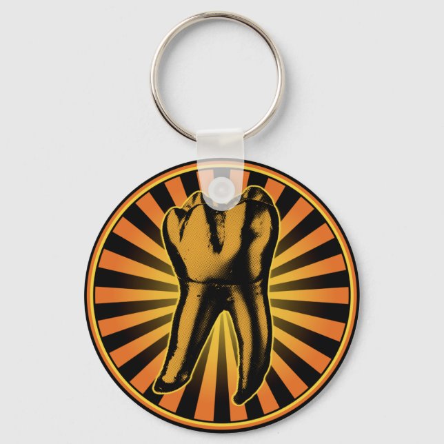 Graphic Tooth Emblem Nyckelring (Framsida)