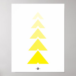 GRAPHIC TRIANGLE ART POSTER