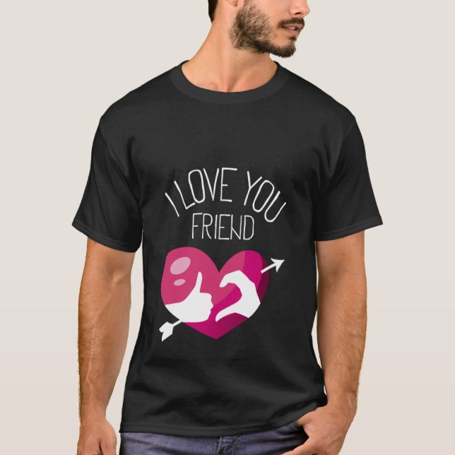 graphic valentines day for friend zoned cute cloth t shirt (Framsida)
