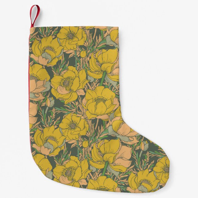 Graphic Vår Trollius Flowers Liten Julstrumpa (Framsidan)