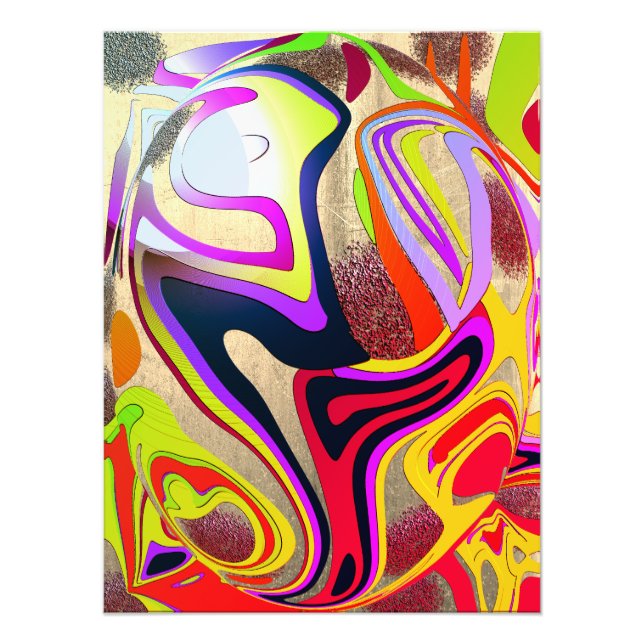 Graphic vinkar globe - metall bg fototryck (Framsidan)