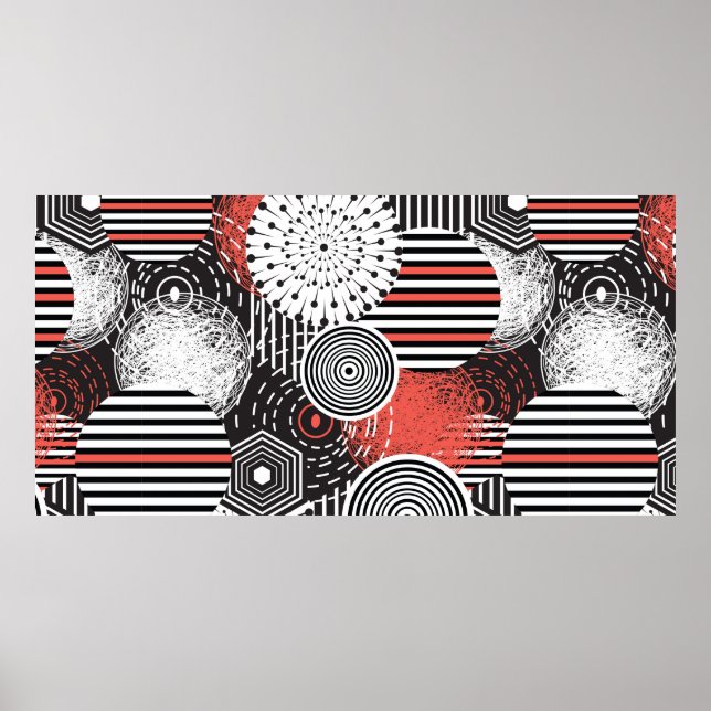Graphic vintage and illustration with abstract ele poster (Framsidan)