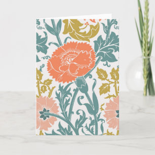 Graphic Vintage Flowers Art & Your Text, VS 2 Tack Kort