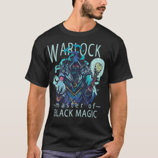 Graphic Warlock Sorcerer Black Magic Spellcaster T Shirt
