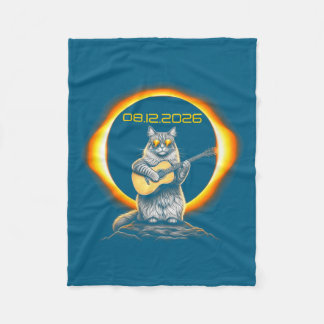 Graphic Womens Eclipse Cat Gitarr 08 Fleecefilt