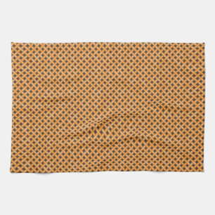 Graphical Woven Rattan Gult on Anpassningsbar Brow Kökshandduk