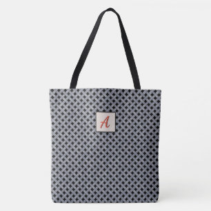 Graphical Woven Silver på Anpassningsbar Färg Mono Tygkasse