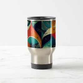 Graphics Abstraction Travel-Commuter Mugg