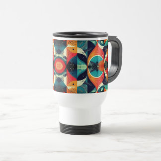 Graphics Abstraction White Travel-Commuter Mugg