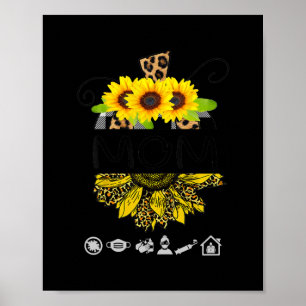 Graphics Print Plus för kvinnlig solrosgrafik i Mo Poster