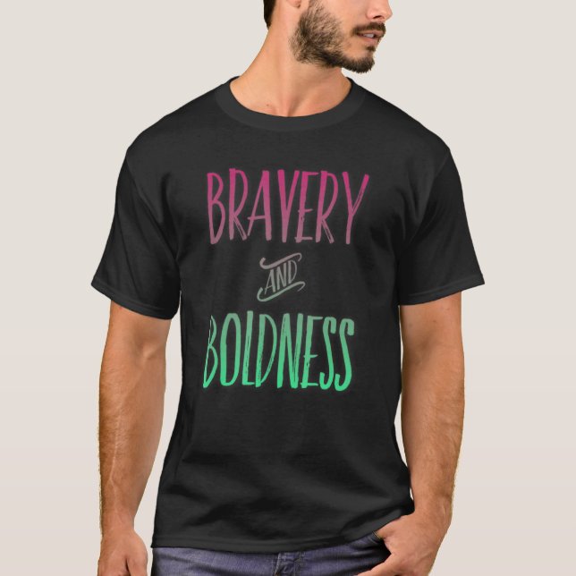 Graphiskt fet skuggrafiskt inspirationskläder t shirt (Framsida)