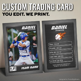 Graphite Baseball Trading Card, Baseball Player