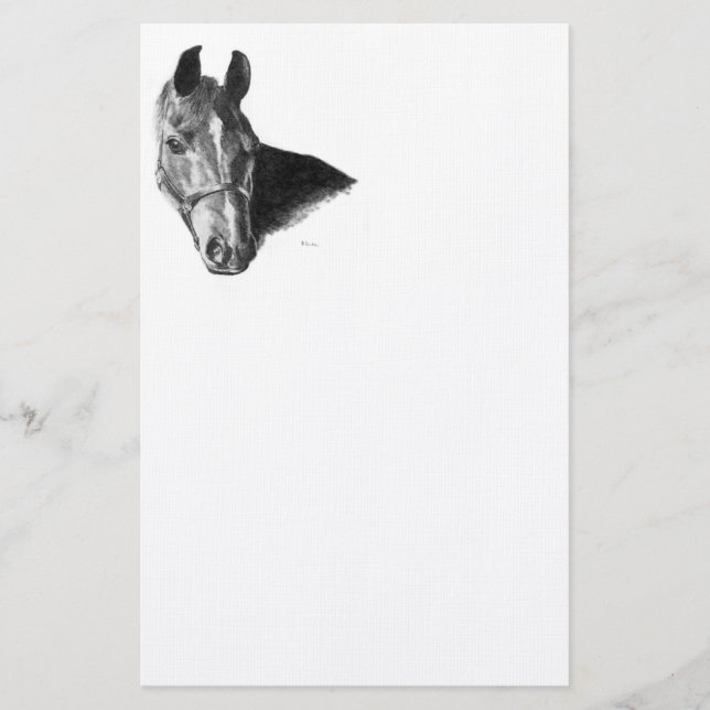 Graphite Horse Head Brevpapper (Framsida)