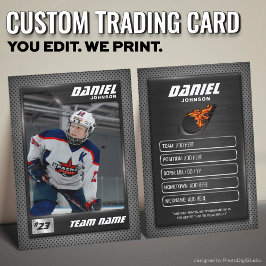 Graphite Ice Hockey Trading Card, spelkort