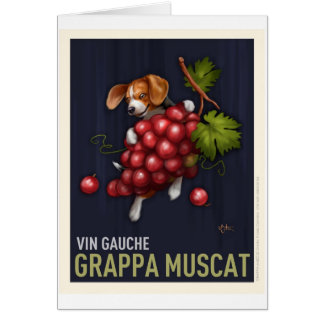 Grappa Muscat Hälsningskort