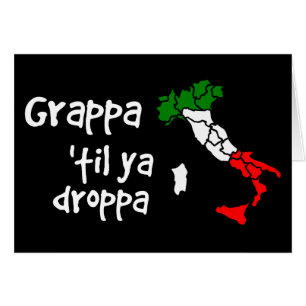 Grappa Til Ya Droppa Hälsningskort