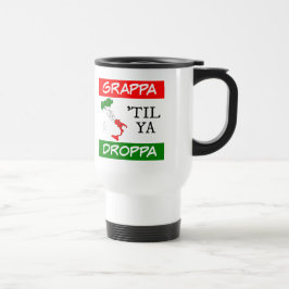 Grappa Til Ya Droppa Italien Flagga Karta Resemugg