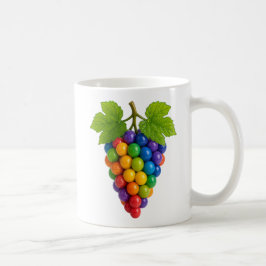grappe de raisin colorée kaffemugg