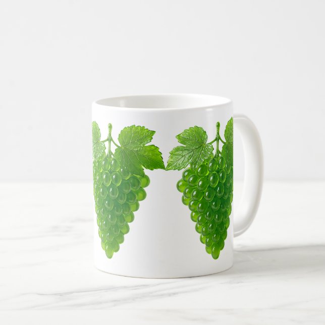 Grappe raisin vert 3d kaffemugg (Framsida höger)