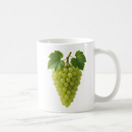 Grappe raisin vert réaliste kaffemugg