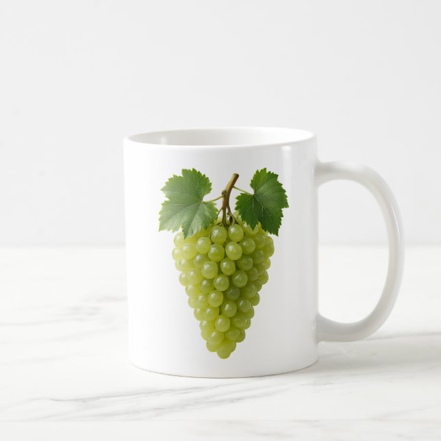 Grappe raisin vert réaliste kaffemugg (Höger)