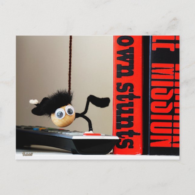 Grappige close up van 'Mission Impossible' Fubby Vykort (Framsida)