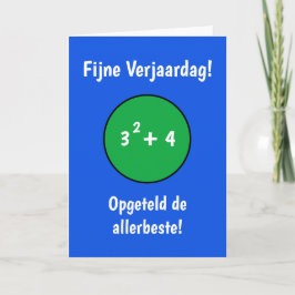 Grappige verjaardagskaart voor 13e verjaardag kort