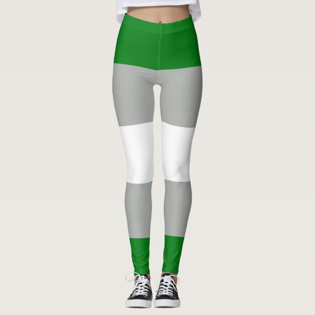 Gråromantisk stolthet leggings (Framsida)