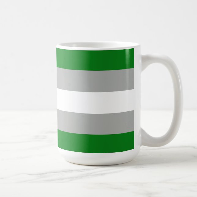 Gråromantiska Prideflagga Kaffemugg (Höger)