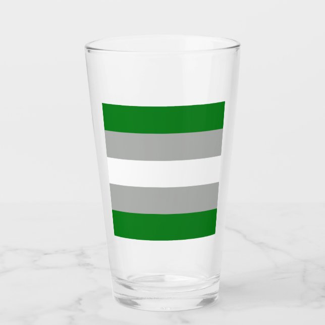 Gråromantiska stolthetsflagga glaskopp (Framsida)