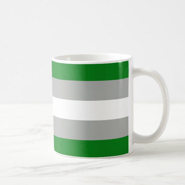 Gråromantiska stolthetsflagga kaffemugg (Höger)